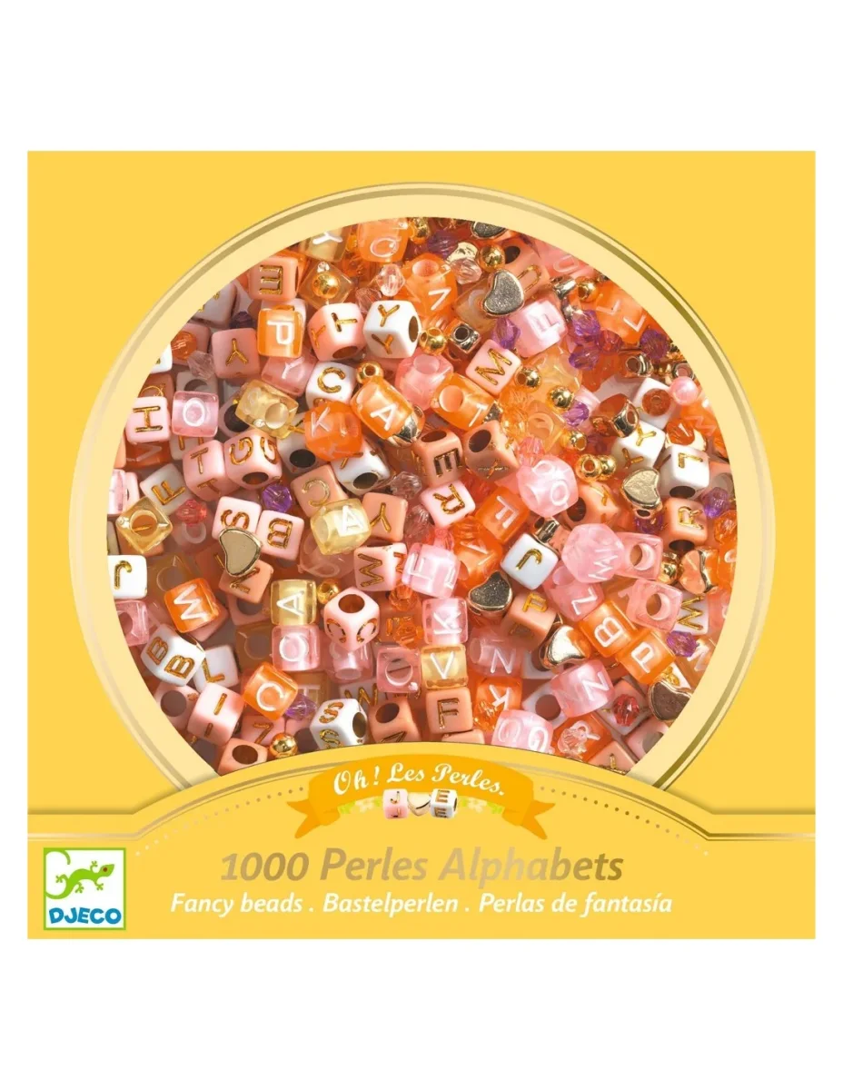 Perlas alfabeto doradas - Djeco - Imagen 2