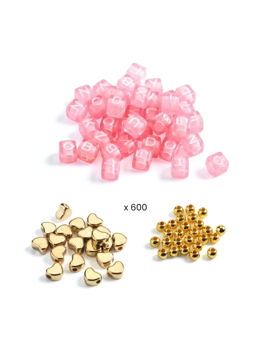Perlas alfabeto doradas - Djeco - Imagen 4