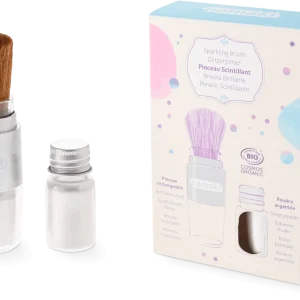 Brocha & Polvos brillantes plata - Namaki