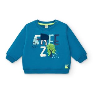 Jersey azul con estampado "Freezy" para niño de la colección Freezy