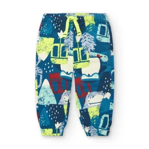Pantalón estampado de montaña y animales para niño de la colección Freezy