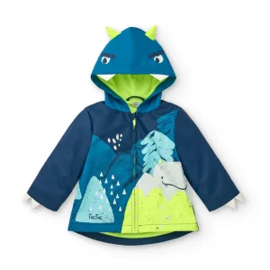 Chaqueta impermeable con capucha de monstruo para niño de la colección Freezy