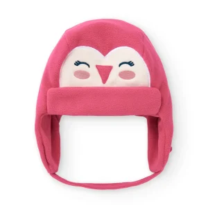 Gorro rosa con diseño de pajarito para niña de la colección Freezy