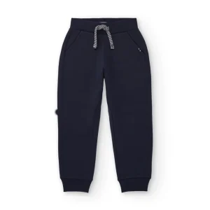 Pantalón jogger azul marino para niño con cordón ajustable