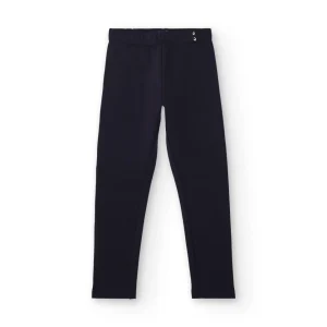 Legging para niña en azul marino con detalle metálico