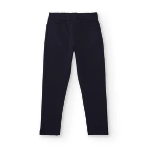 Jegging para niña en azul marino con bolsillos traseros
