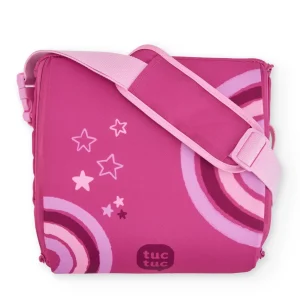 Trona portátil de viaje con diseño rosa y estrellas