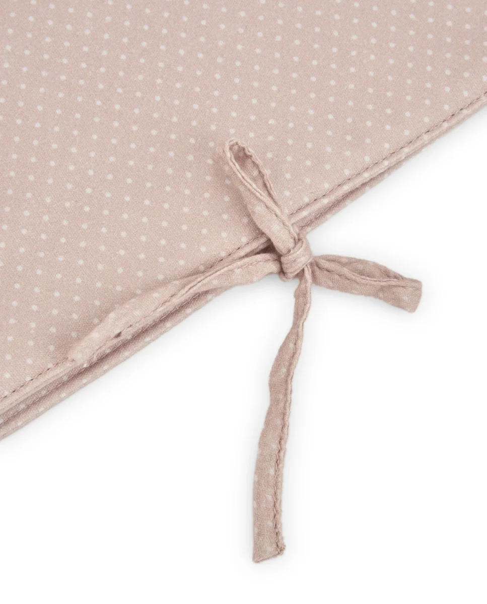 Portadocumentos de bebé con diseño de topitos en tono beige - Imagen 4