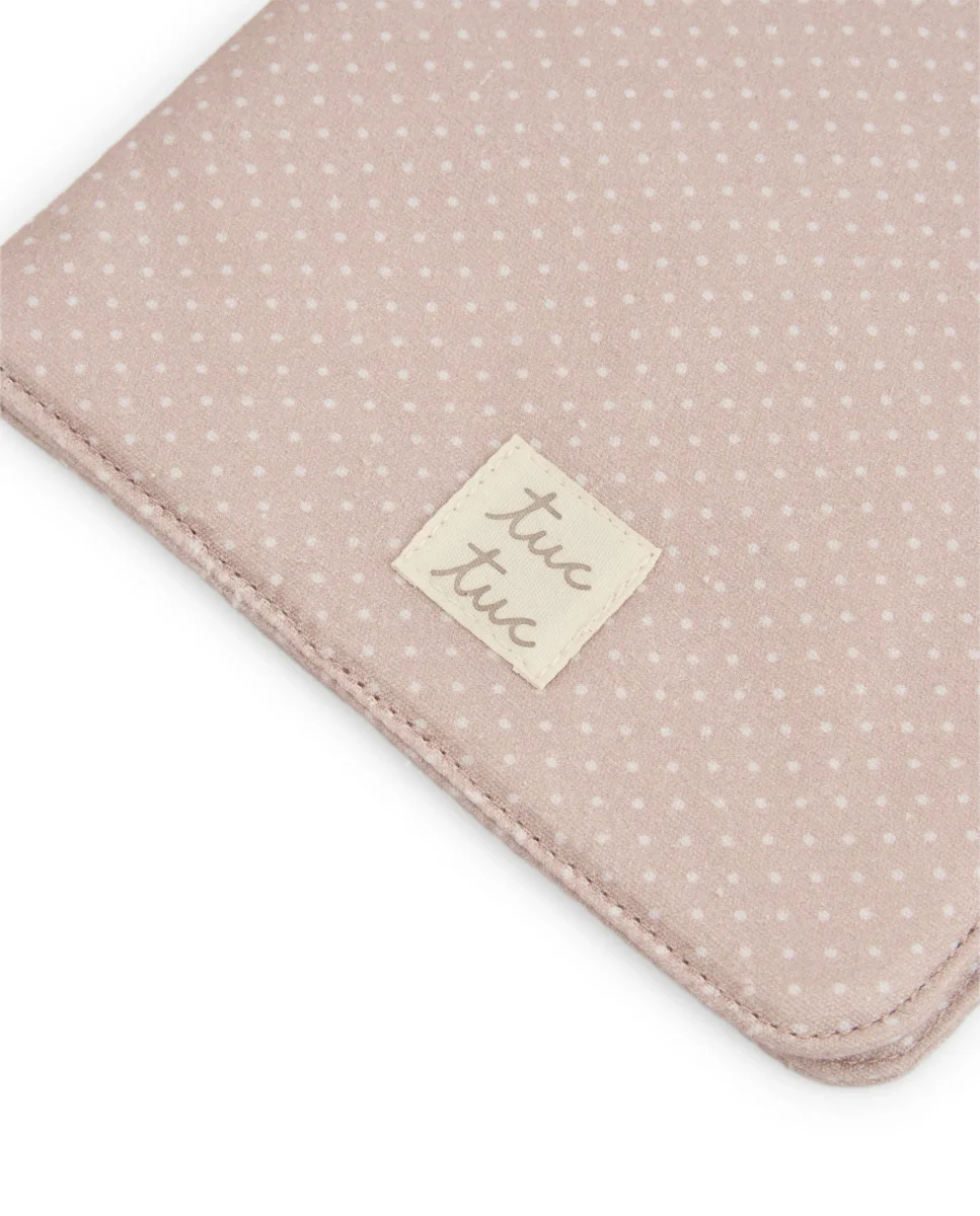 Portadocumentos de bebé con diseño de topitos en tono beige - Imagen 5