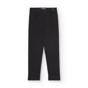 Legging para niña en gris oscuro con detalle de tachuelas