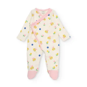 Pelele de recién nacido de punto y estampado floral
