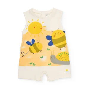Pelele de recién nacido de punto y estampado infantil