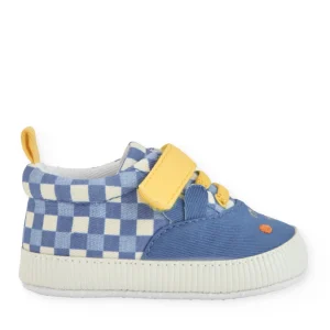 Zapatos de recién nacido de plana con cierre velcro