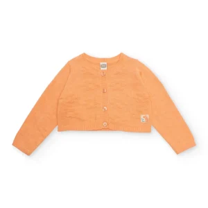 Chaqueta de recién nacido de tricot y diseño en relieve