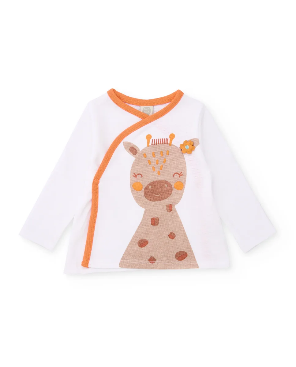 Conjunto de recién nacido de punto y estampado jirafa - Imagen 3
