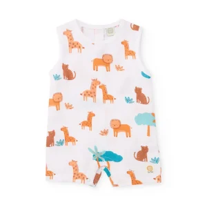 Peto de recién nacido de punto y diseño de animales
