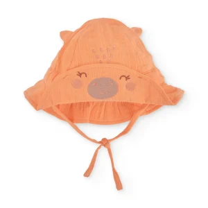 Gorro de recién nacido de plana y cinta ajustable