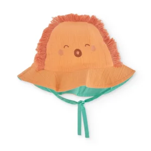 Gorro de recién nacido de plana y diseño de león