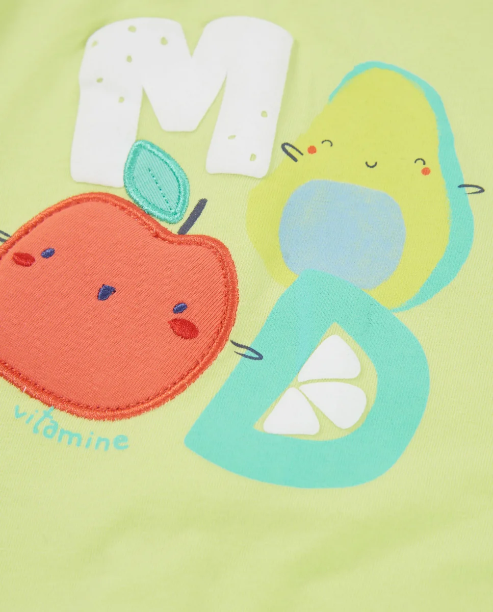 Conjunto de recién nacido de punto y detalles aplicados - Imagen 8