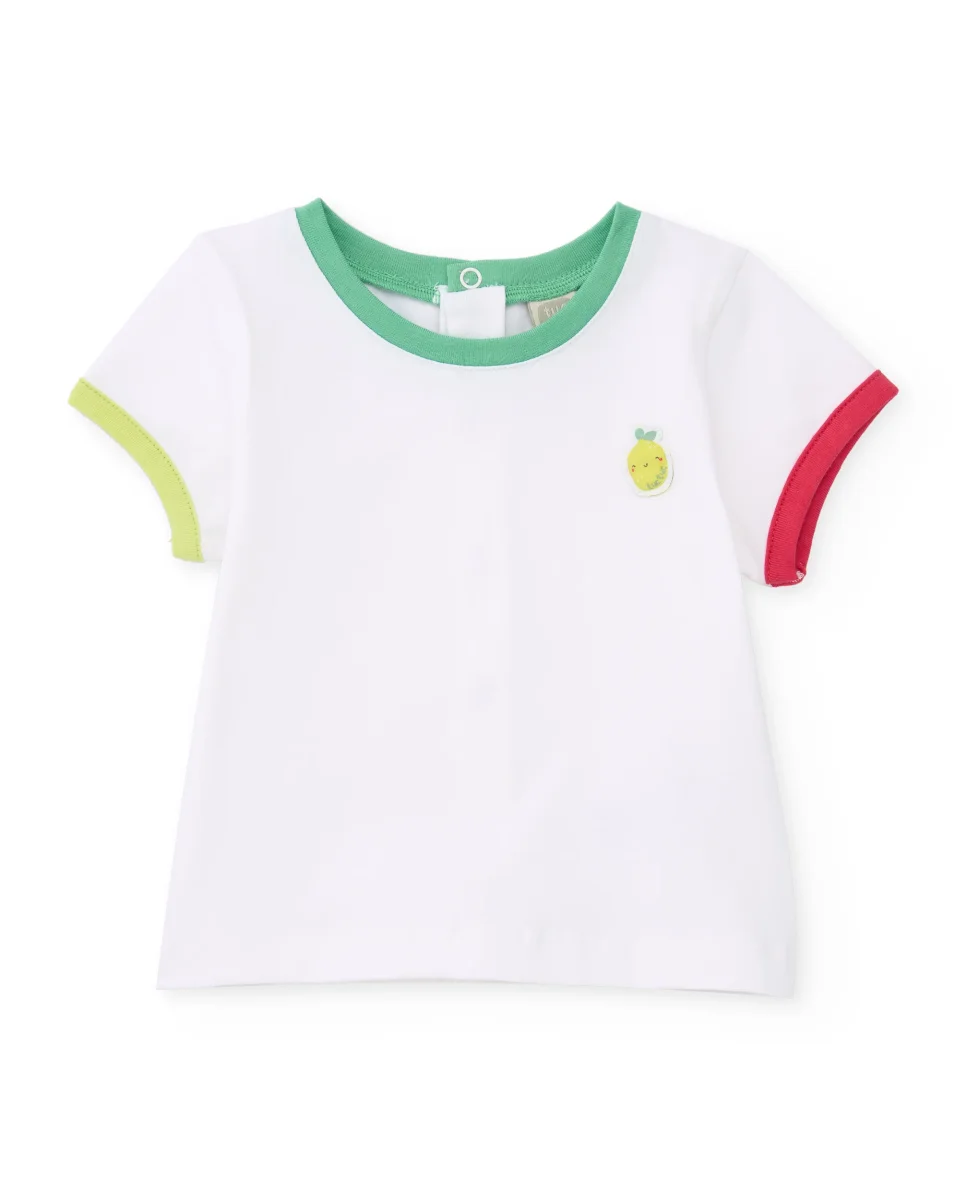 Conjunto de recién nacido de punto y bolsillo frontal de fruta - Imagen 4