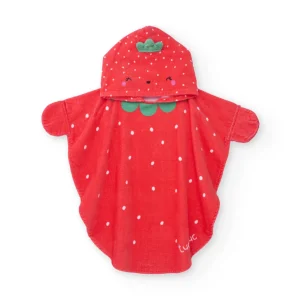 Toalla poncho de recién nacido de punto con capucha