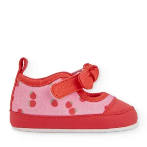 Zapatos de recién nacido de punto y tira ajustable