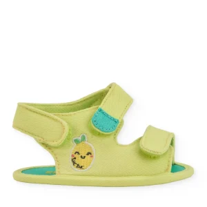 Sandalias de recién nacido de plana y cierre de velcro
