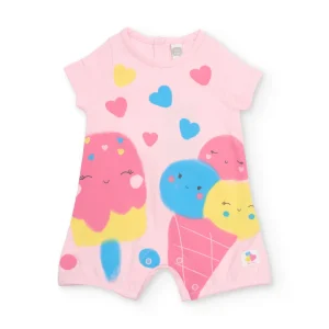 Pelele de recién nacido de punto y diseño de helado