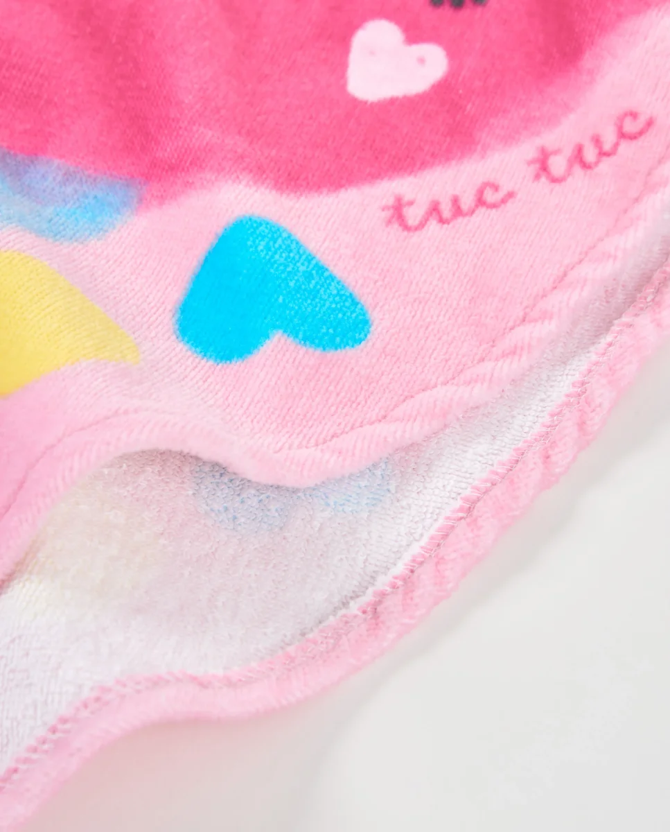 Toalla poncho de recién nacido de punto con capucha - Imagen 4