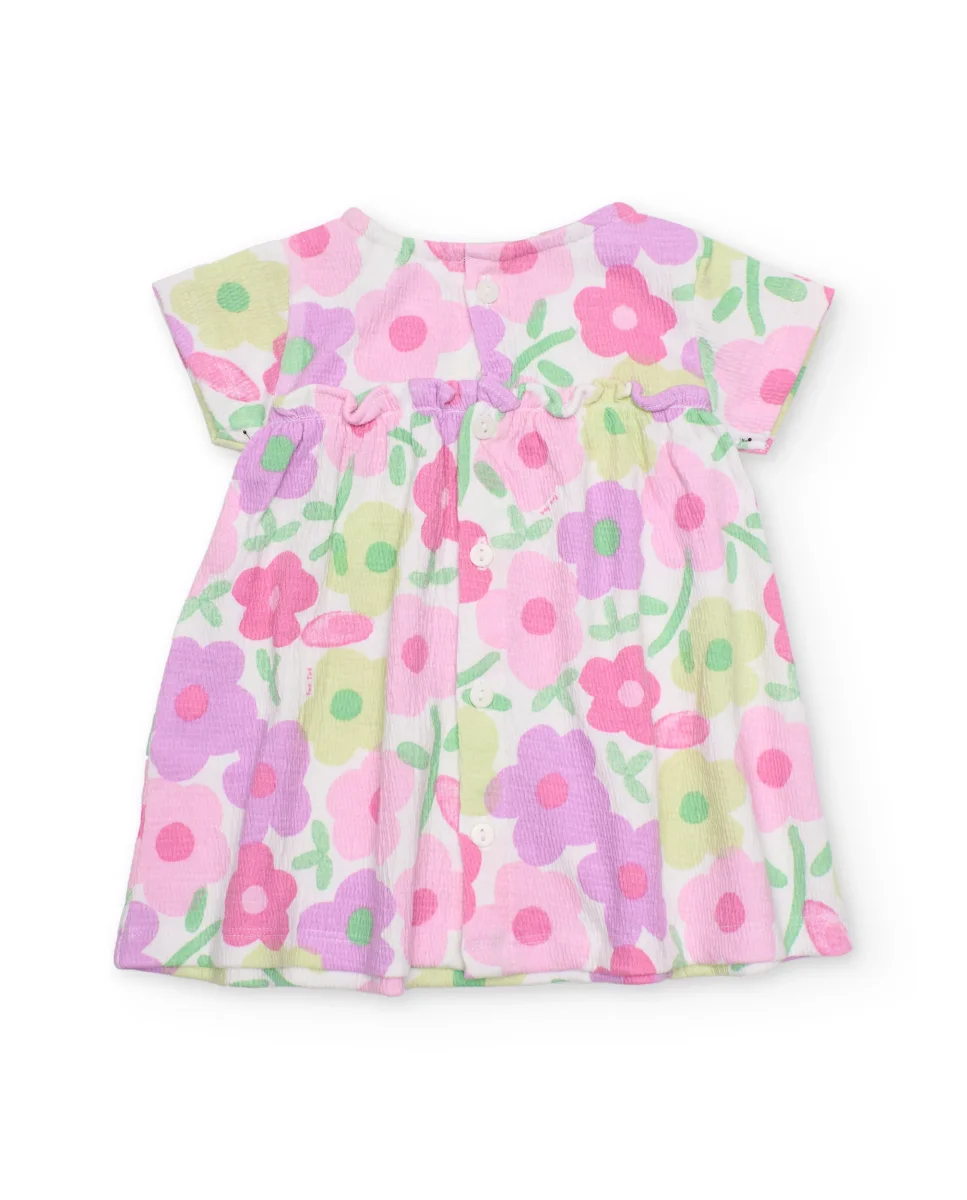 Vestido de recién nacido de punto y estampado floral - Imagen 4