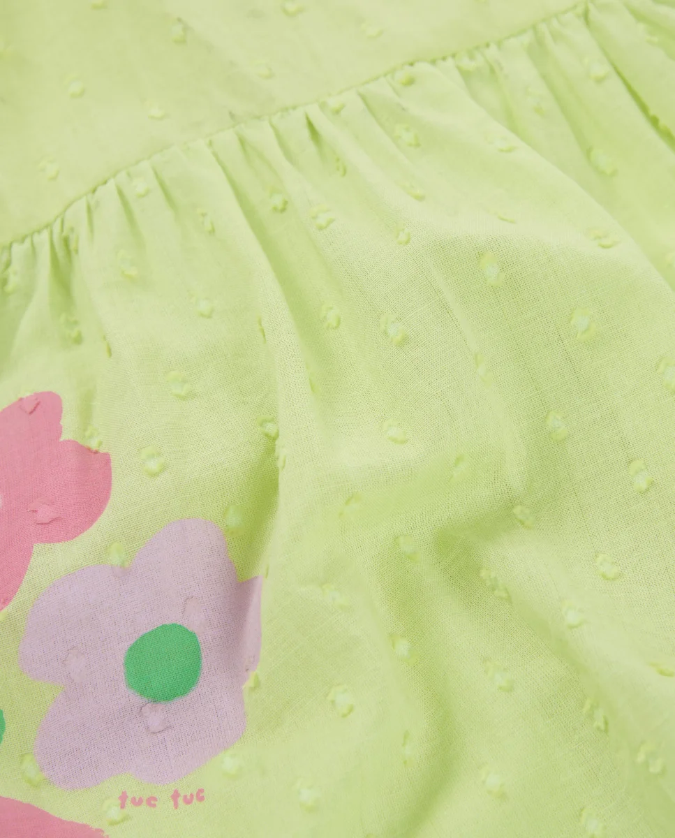 Vestido de recién nacido de plana y textura de topitos - Imagen 8