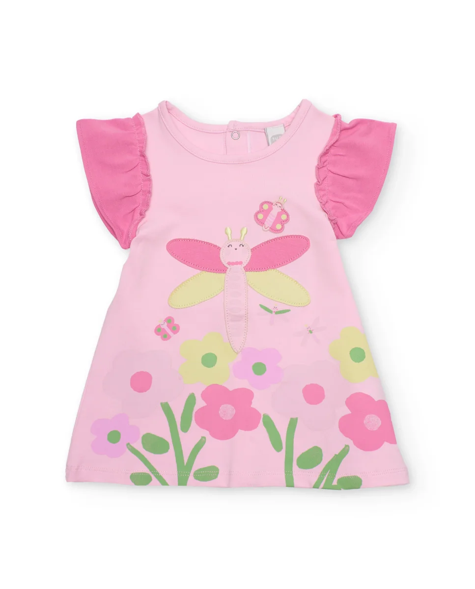 Vestido de recién nacido de punto con diseño de libélula - Imagen 3