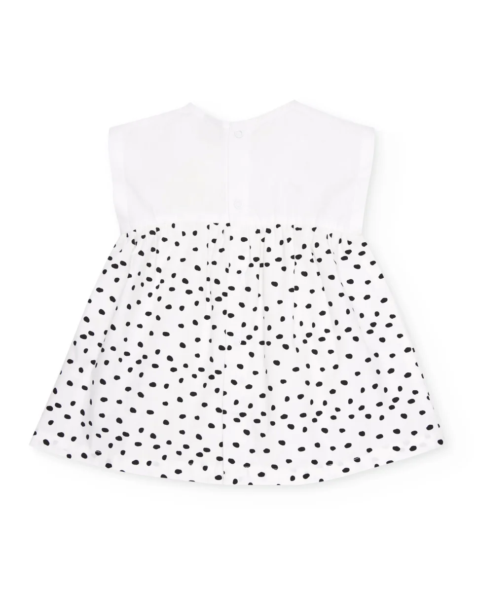 Vestido de recién nacido de plana y diseño de manchitas - Imagen 4