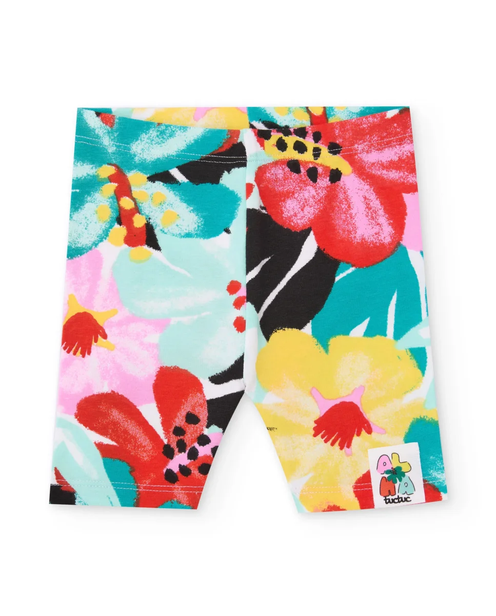 Conjunto de niña de punto y diseño floral - Imagen 4
