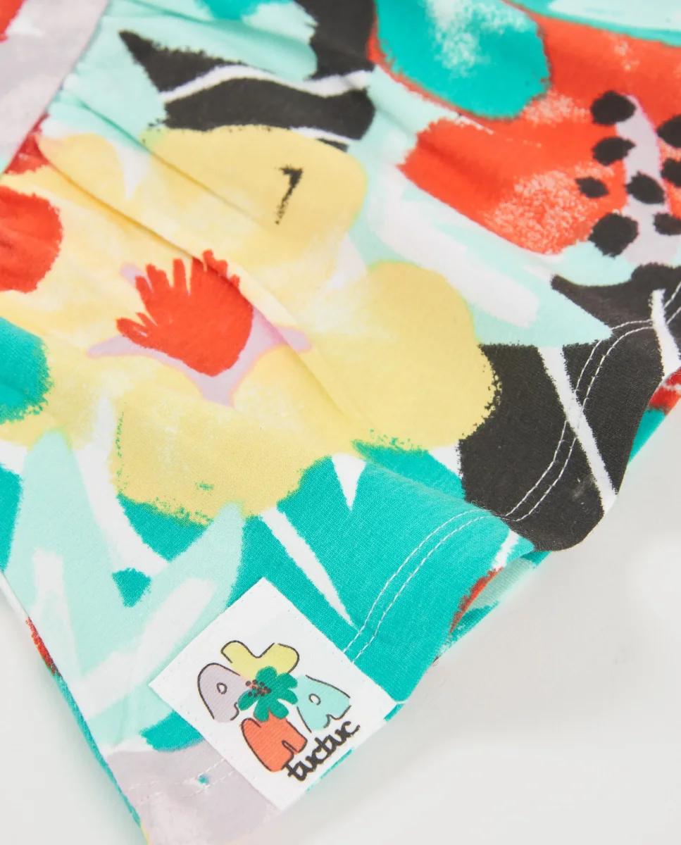 Short de niña de punto con lazo decorativo - Imagen 5