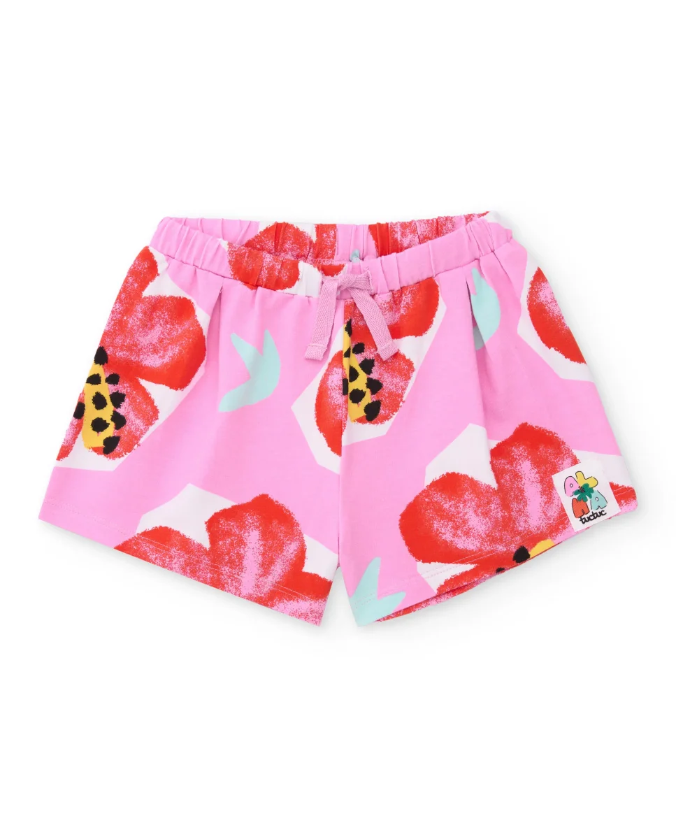 Conjunto de niña de punto y diseño floral - Imagen 4