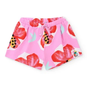 Short de niña de punto y cintura elástica