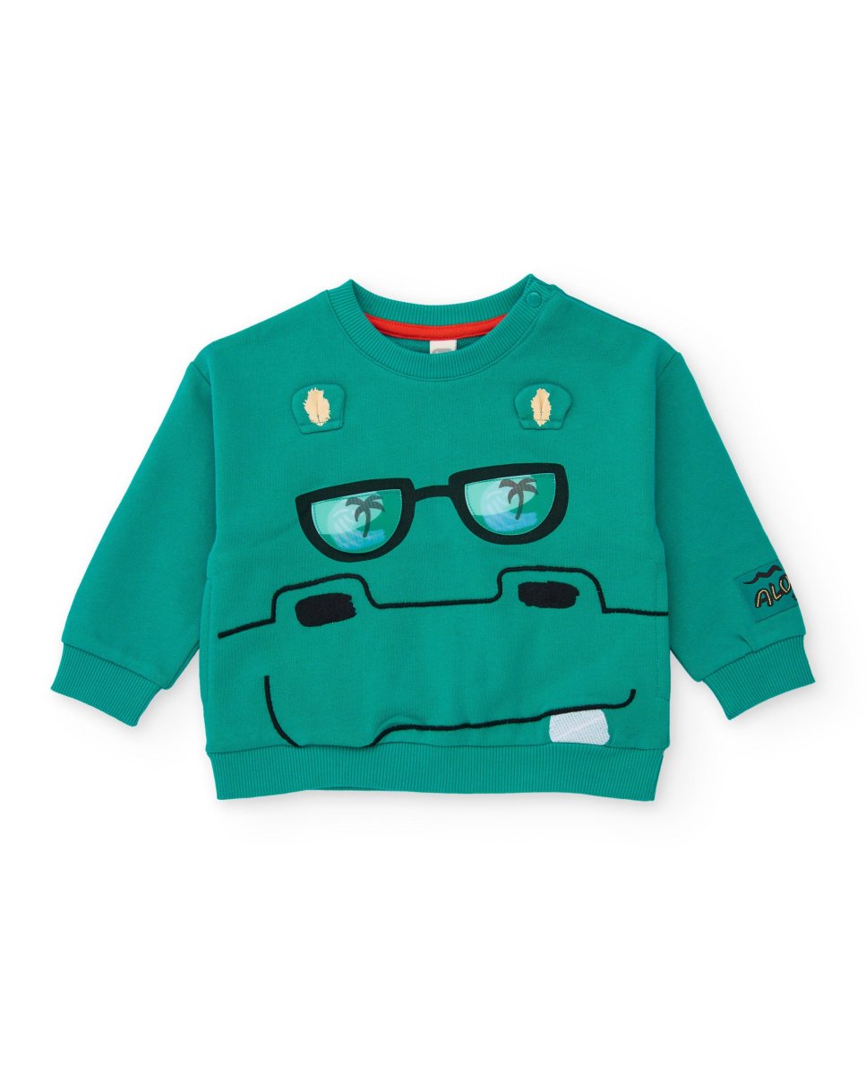Sudadera de niño de punto y diseño frontal - Imagen 3