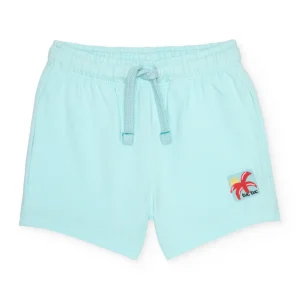Bermuda de niño de punto con cordón ajustable