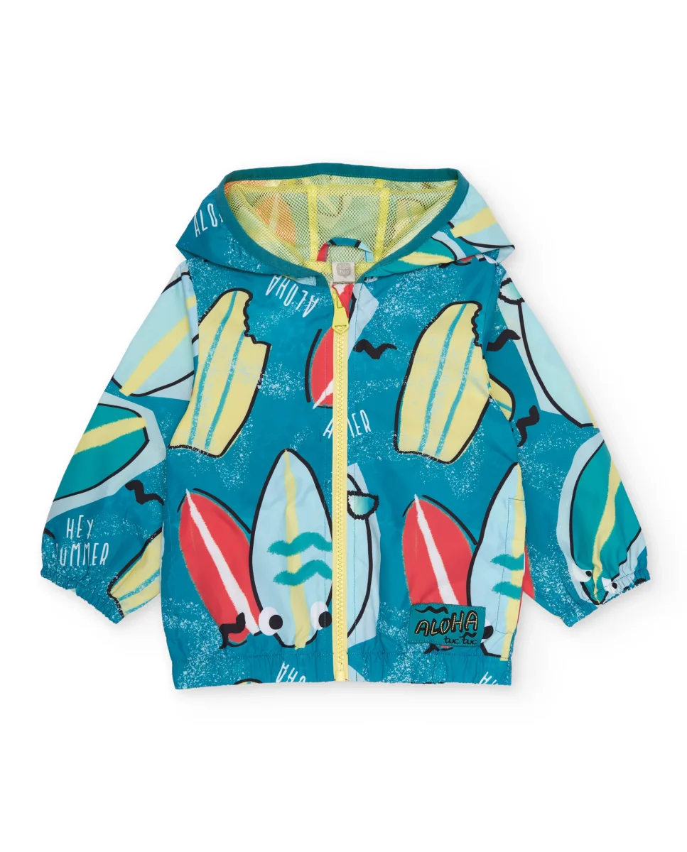 Chaqueta de niño de plana con estampado tablas de surf - Imagen 2