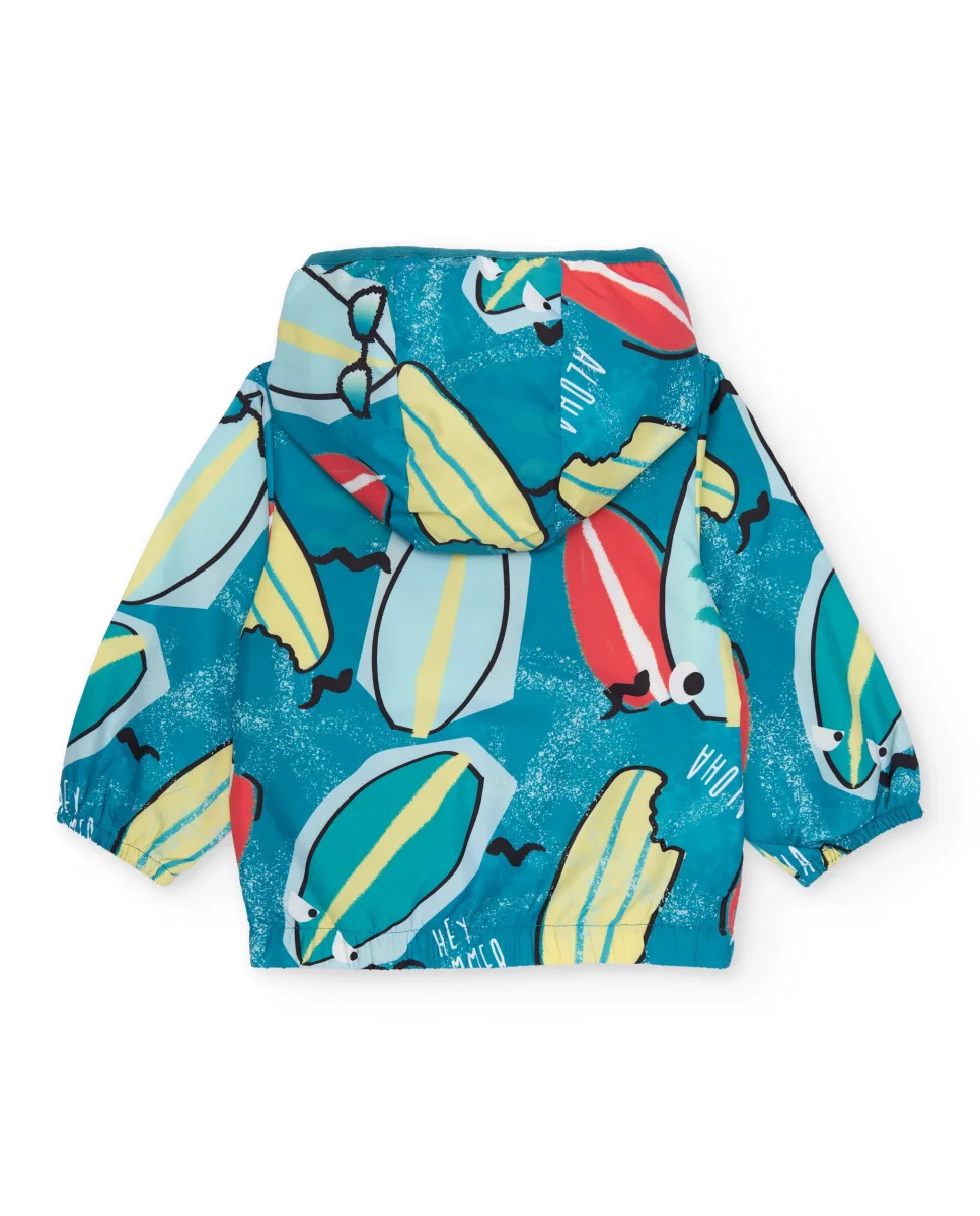 Chaqueta de niño de plana con estampado tablas de surf - Imagen 3