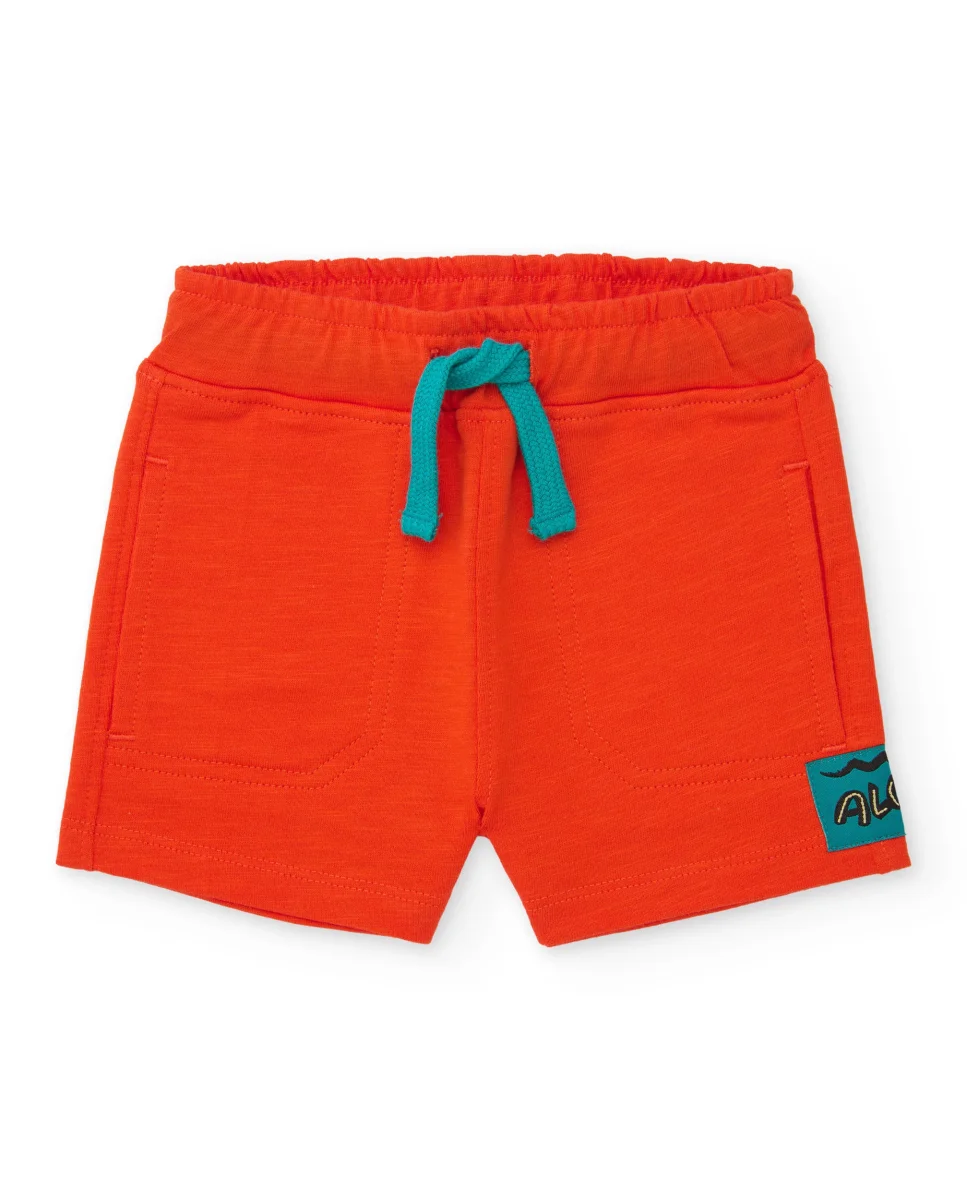 Bermuda de niño de punto y cordon ajustable - Imagen 2