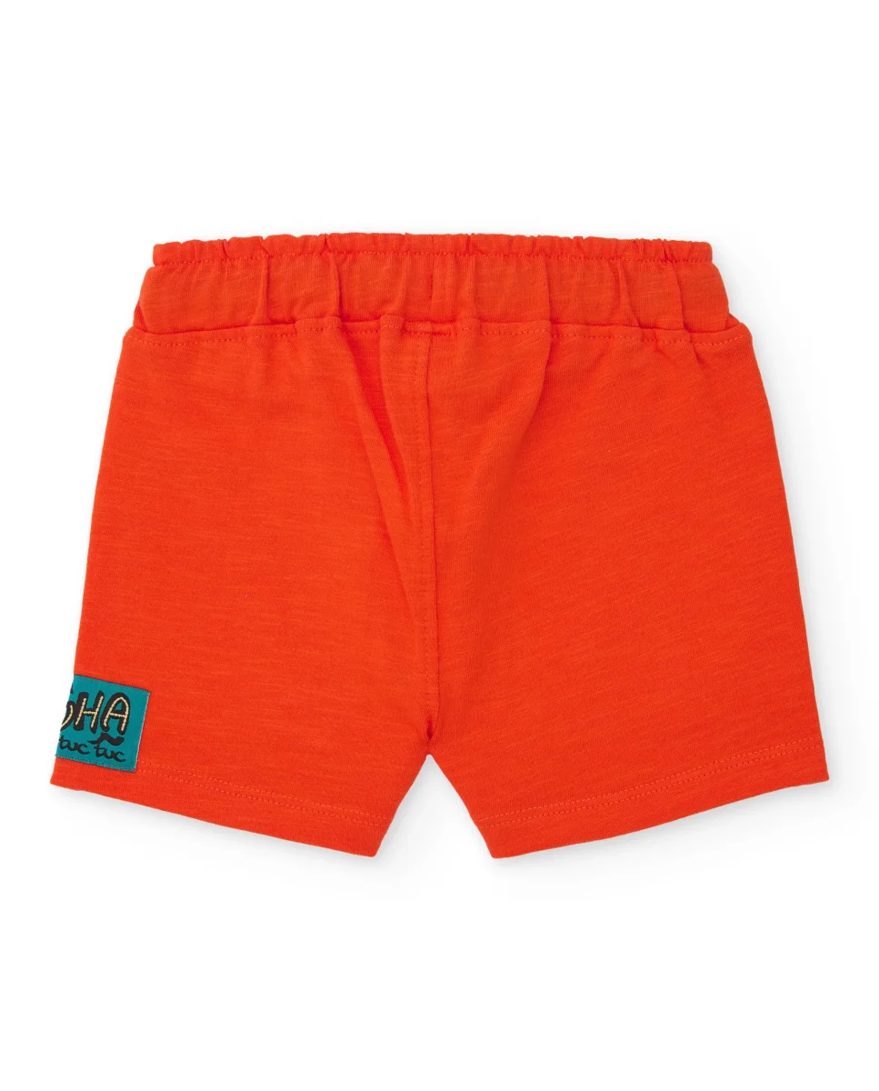 Bermuda de niño de punto y cordon ajustable - Imagen 3