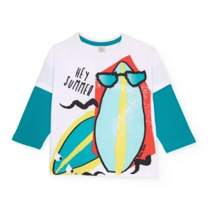 Camiseta de niño de punto con manga larga