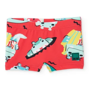 Bañador de niño de punto y estampado veraniego