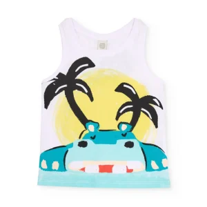 Camiseta de niño de punto de tirantes