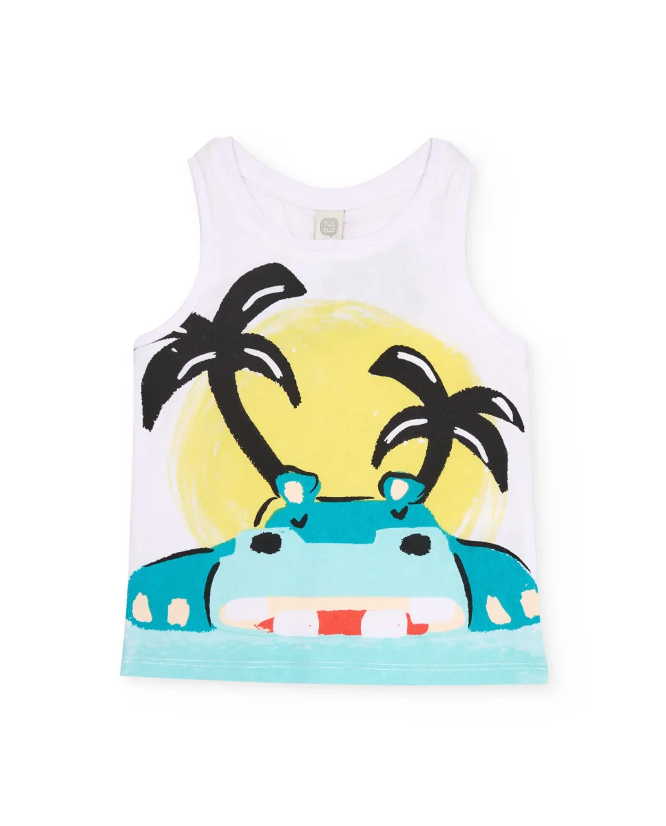 Camiseta de niño de punto de tirantes - Imagen 2