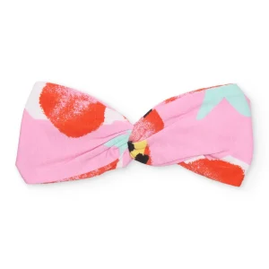 Diadema de niña de punto y nudo frontal