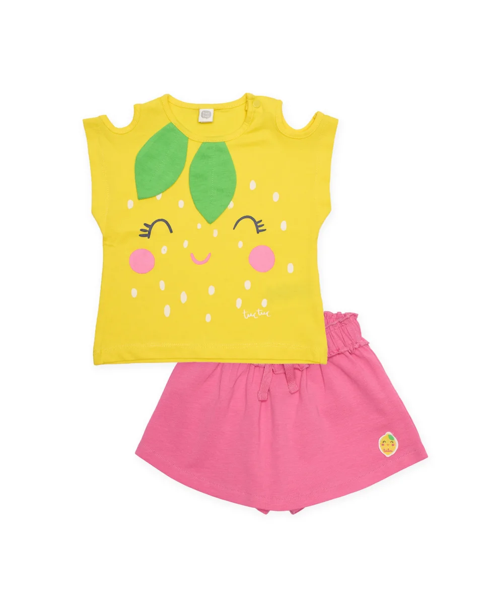 Conjunto de niña de punto y aberturas en hombros - Imagen 3