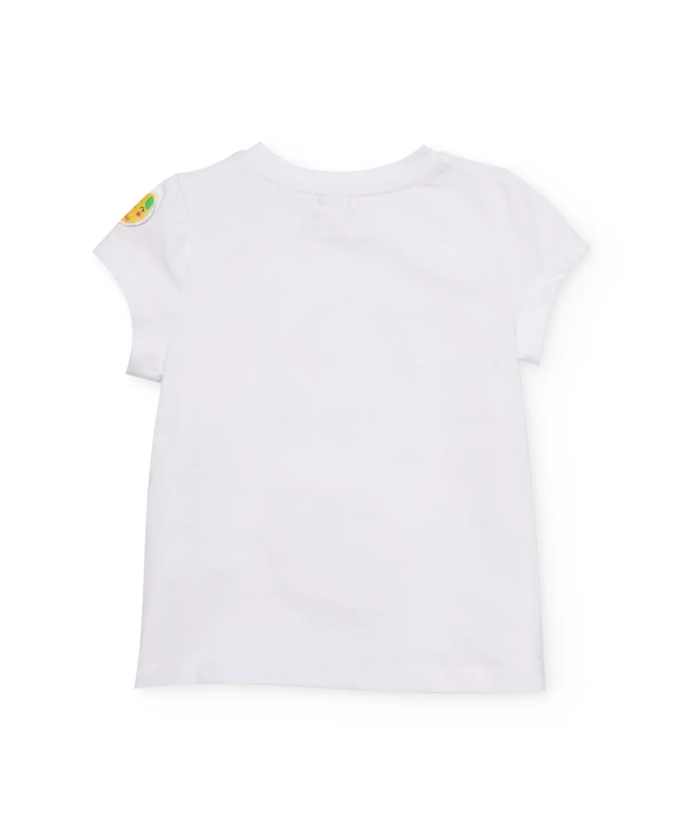 Camiseta de niña de punto con limón texturizado - Imagen 3